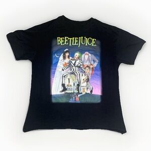 Beetlejuice t-shirt M Medium From the 1988 Movie, Black with Logo of the Front